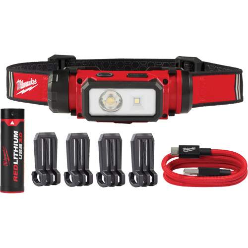Milwaukee ML2163-21 REDLITHIUM USB Hardhat Headlamp