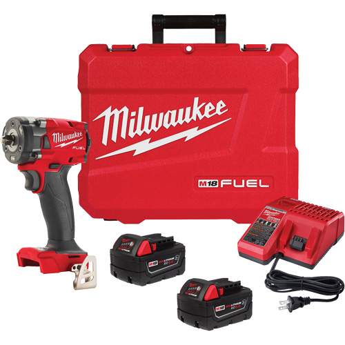 Milwaukee 2854-22R M18 Fuel Compact Impact Wrench with Friction Ring Kit