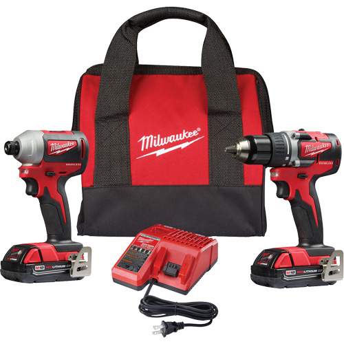 Milwaukee ML2892-22CT M18 Compact Brushless Drill Driver &amp; Impact Driver Combo Kit