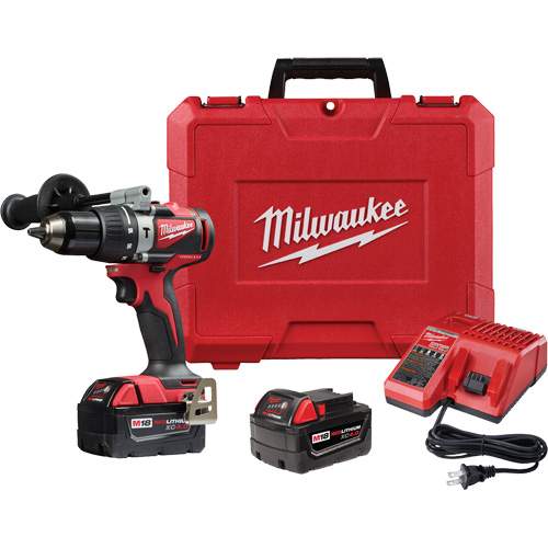 Milwaukee 2902-22 M18 1/2 in. Brushless Hammer Drill Driver Kit