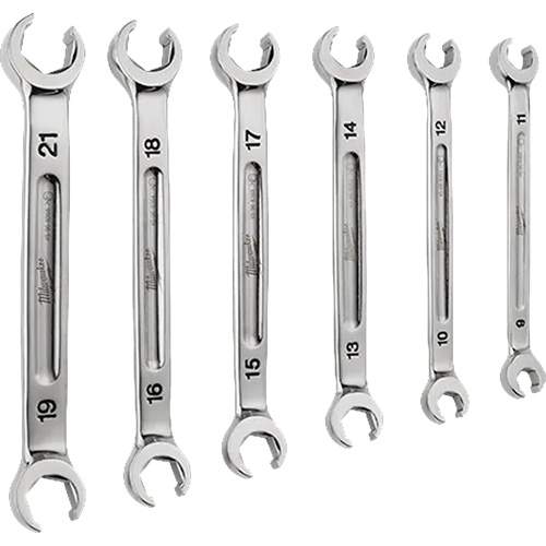 Milwaukee 48-22-9471 6pc Double End Flare Nut Wrench Set - Metric