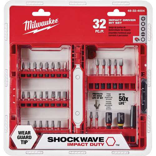 Milwaukee ML48-32-4004 32-Piece Shockwave Driver Bit Set