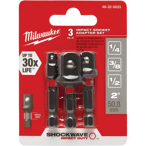 Milwaukee 48-32-5033 Shockwave Impact Driver Socket Adapter Set