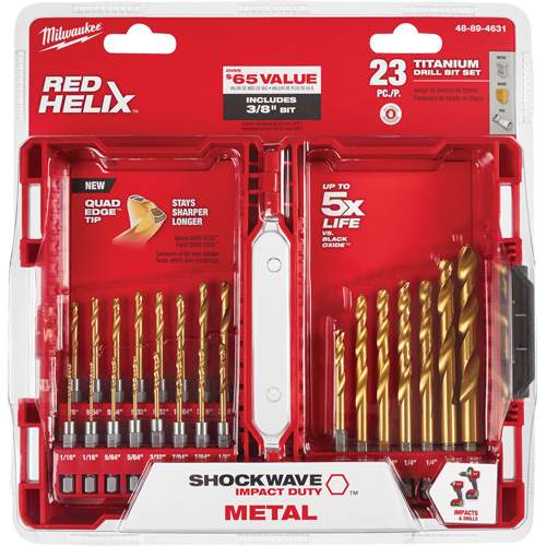 Milwaukee ML48-89-4631 23-Piece Shockwave Impact Duty Drill Bit Set