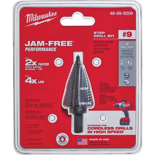 Milwaukee 48-89-9209 #9 Step Drill Bit