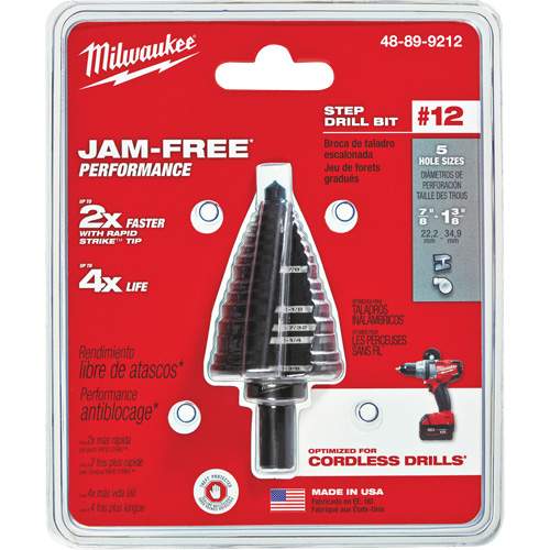 Milwaukee 48-89-9212 #12 Step Drill Bit