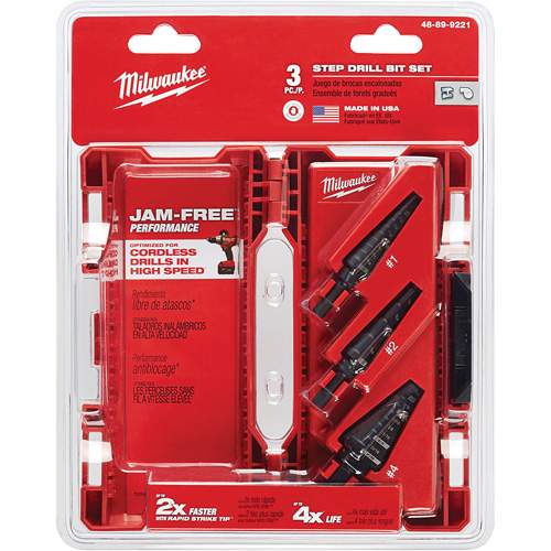 Milwaukee ML48-89-9221 3-Piece Step Drill Bit Set