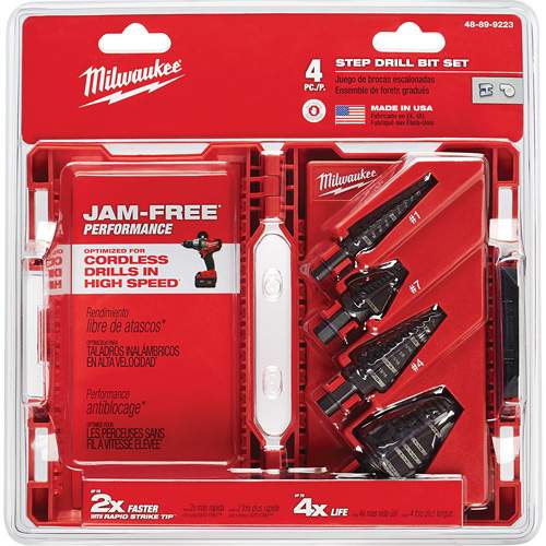 Milwaukee ML48-89-9223 Step Drill Bit Set