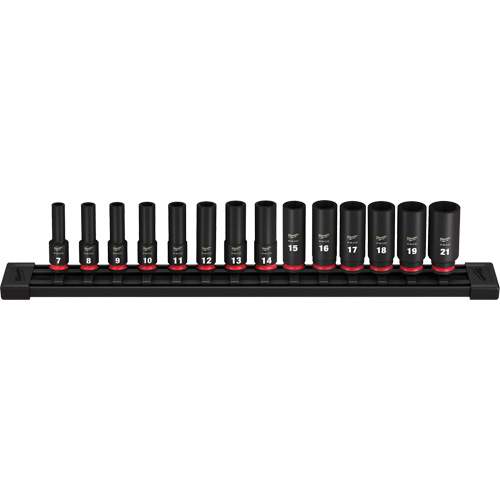 Milwaukee ML49-66-7008 Shockwave Impact Duty 3/8" Drive Metric Deep 6-Point Socket Set