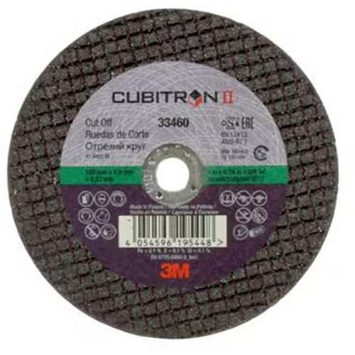 3M 33460 3M Cubitron II Cut-Off Wheel, 33460, 4" x 0.035" x 3/8"