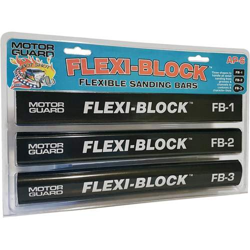 Motor Guard AP-6 Flexi-Block Assortment of 3 Sanding Blocks