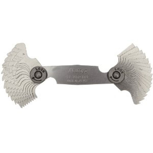 Mitutoyo 188-101 Whitworth Screw Pitch Gage, 55 Degrees