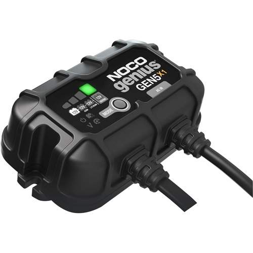 NOCO GEN5X1 1-Bank, 5-Amp On-Board Battery Charger, Battery Maintainer, and Battery Desulfator