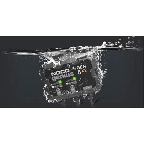 NOCO GEN5X2 2-Bank, 10-Amp On-Board Battery Charger, Battery Maintainer, and Battery Desulfator