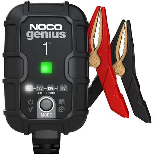NOCO GENIUS1 Noco&reg; Genius1 1-Amp Battery Charger, Battery Maintainer, and Battery Desulfator