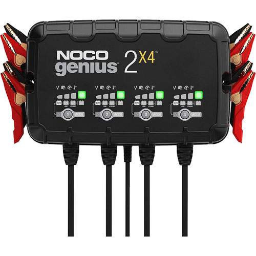 NOCO GENIUS2X4 Noco&reg;  GENIUS2X4 4-Bank, 8-Amp Battery Charger, Maintainer, &amp; Desulfator