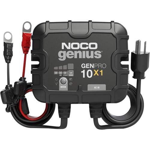 NOCO GENPRO10X1 1-Bank, 10-Amp On-Board Battery Charger, Battery Maintainer, and Battery Desulfator