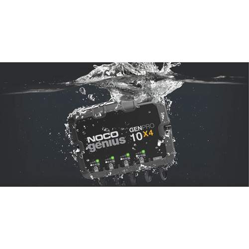 NOCO GENPRO10X4 4-Bank, 40-Amp On-Board Battery Charger, Battery Maintainer, and Battery Desulfator