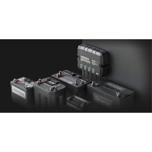 NOCO GENPRO10X4 4-Bank, 40-Amp On-Board Battery Charger, Battery Maintainer, and Battery Desulfator