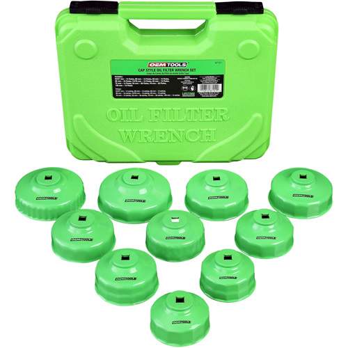 GREAT NECK 87151 10-Piece Oil Filter Cap Wrench Set