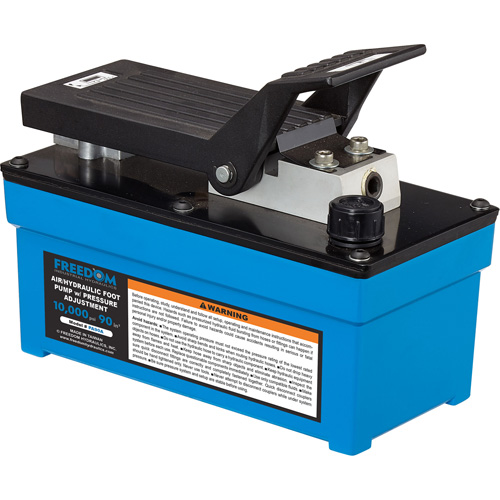 FREEDOM HYDRAULICS PA90 10,000 PSI Air/Hydraulic Treadle Pump, 90.0 Cu. In. Reservoir