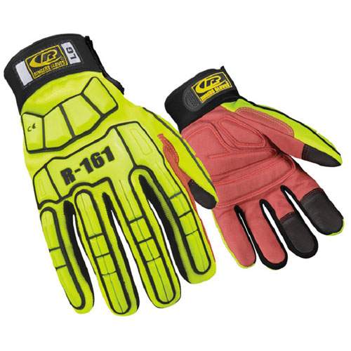 RINGER GLOVES 161-09 Super Hero Hi-Vis Padded Gloves, Medium