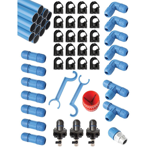 RapidAIr F28090 1 Inch Fastpipe Master Kit, 30 Ft, 3 Outlet