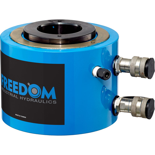 FREEDOM HYDRAULICS SHD1001 100-Ton Double-Acting Hollow Hole Cylinder, 1.50" Stroke