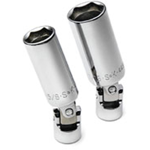SK Tools 4492 Spark Plug Sockets, Flex Joint, 2 Piece