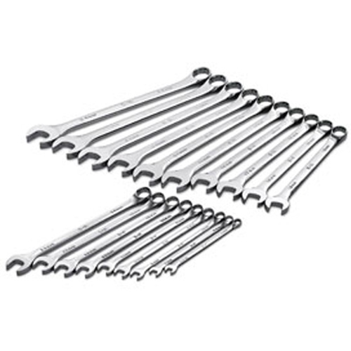 SK Tools 86037 Wrench Set, Combination, 19 Piece, Metric