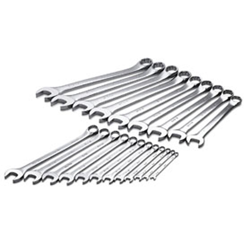 SK Tools 86049 Fractional Long Pattern Combination Wrench Set, 21 Pc