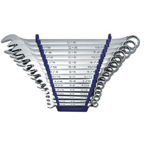 SK Tools 86255 15 Pc Fractional Combinationination Wrench Set