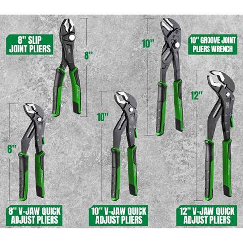 SK Tools SK01459 Dual-Material Multi-Purpose Pliers Set