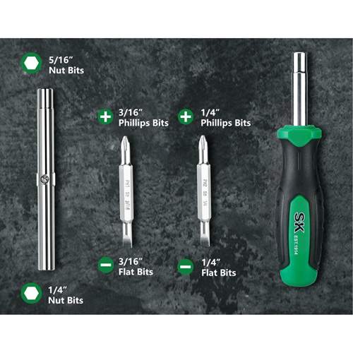 SK Tools SK02000 6-in-1 Screwdriver