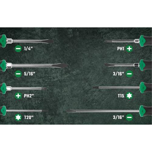 SK Tools SK02044-EVA Dual-Material Combination Screwdriver Set