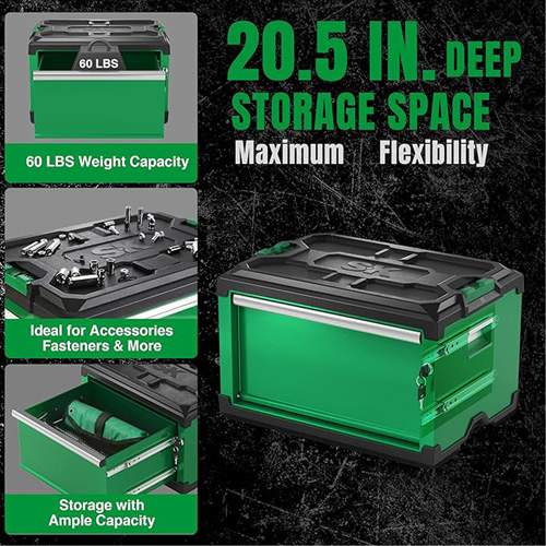 SK Tools SK03100 Modular Stackable Steel Storage Tool Box with 1-Drawer