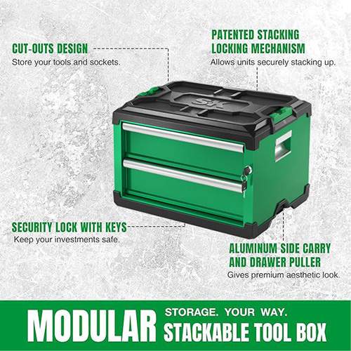 SK Hand Tool SK03101 Modular Stackable Steel Storage Tool