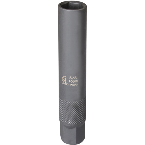 Sunex 10008 3/8 Inch Drive 5/8 Inch Extended Spark Plug Socket (Cr-V)