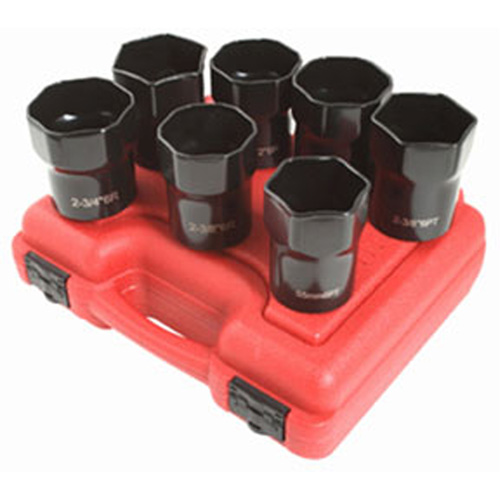 Sunex 2847 1/2 Inch Drive 7 Piece Wheel Bearing Lock Nut Set