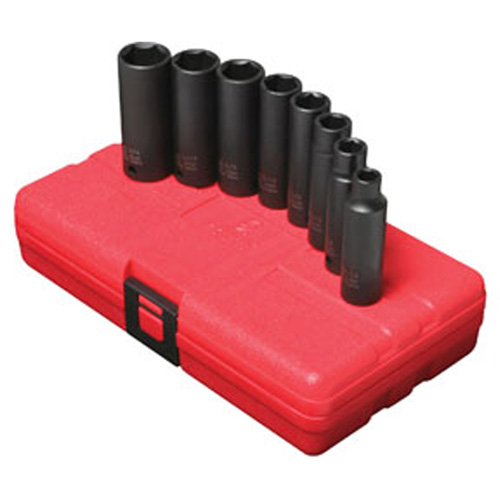 Sunex 3652 3/8 Inch Drive 8 Piece SAE Deep Set