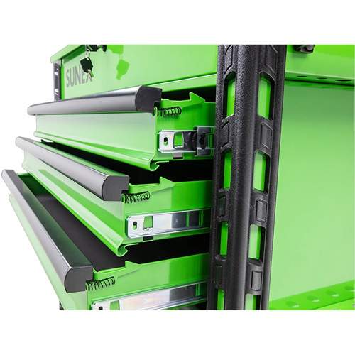 Sunex 8057XTLG Premium Full Drawer Lime-Green Service Cart