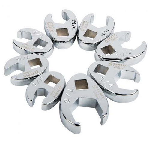 Sunex 9708 3/8 Dr 8 Pc Fractional Crows Foot Set