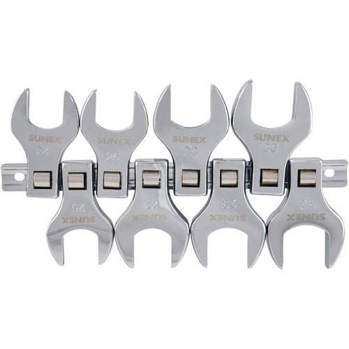 Sunex 9730A 8Piece Jumbo Metric Crowfoot Wrench Set ToolDiscounter