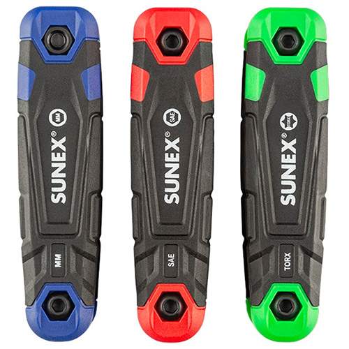 Sunex 98525F 25-Piece SAE, Metric &amp; Torx Folding Hex Key Set