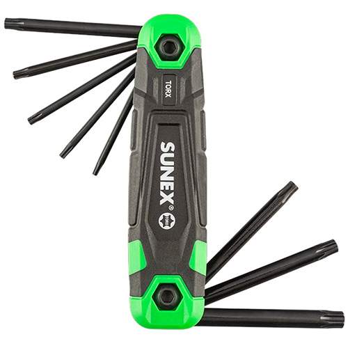 Sunex 98525F 25-Piece SAE, Metric &amp; Torx Folding Hex Key Set