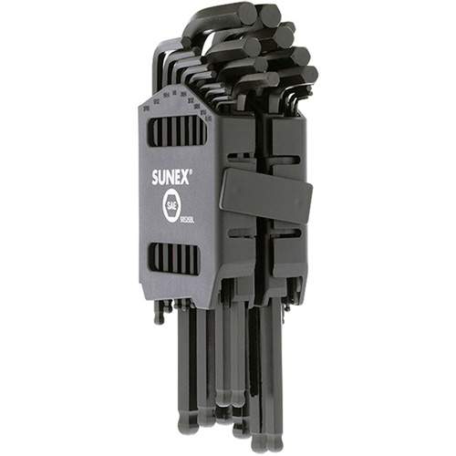 Sunex 98526BL 26-Piece SAE &amp; Metric Ball End Long Arm Hex Key Set