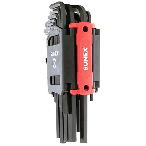 Sunex 98526L 26-Piece SAE &amp; Metric Long Arm Hex Key Set
