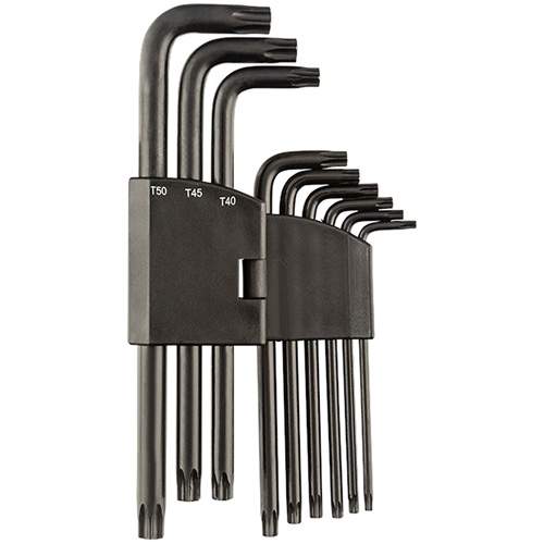 Sunex 9859TP 9-Piece Tamper-proof Torx Long Arm Magnetized Key Set