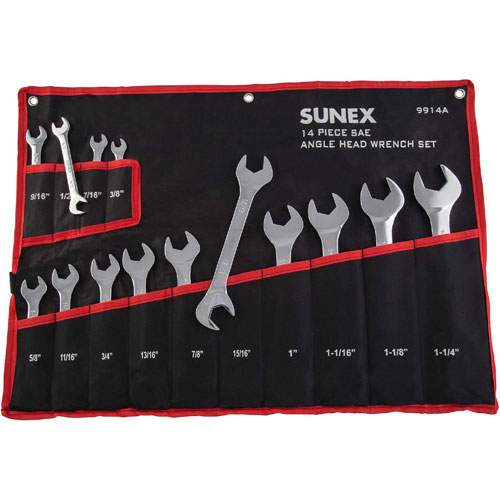 Sunex 9914A 14-Piece SAE Angle Head Wrench Set