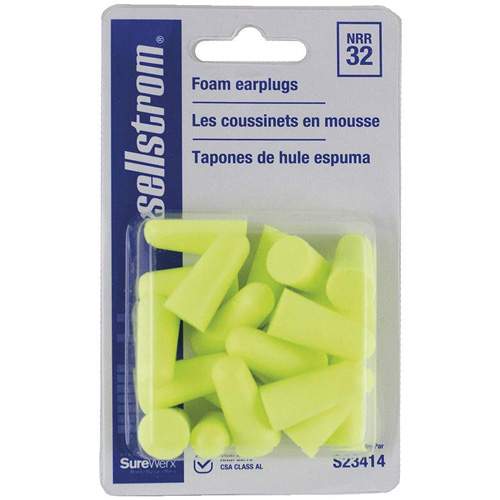 SELLSTROM S23414 Disposable Bullet Shape Ear Plugs